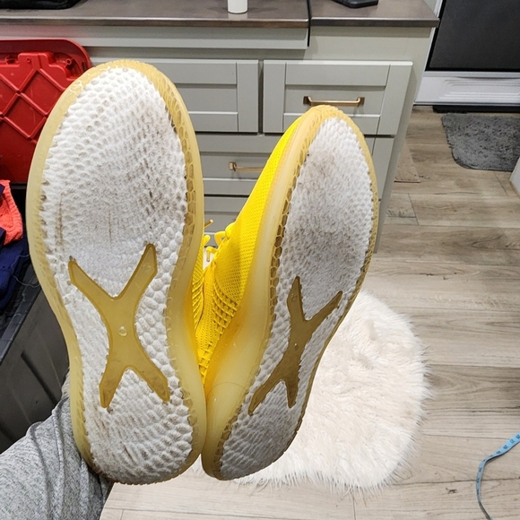 LIKE NEW Bright Yellow Pony Athletic Sneakers - Picture 3 of 7